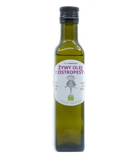 Żywy olej z Ostropestu BIO - W Zielone 250 ml