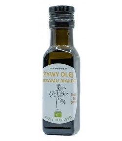 Żywy olej z Białego Sezamu BIO - W Zielone 100 ml