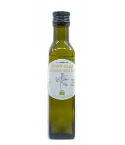 Żywy olej z Białego Sezamu BIO - W Zielone 250 ml