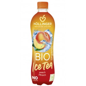 ICE TEA napój gazowany o smaku brzoskwiniowym BIO - HOLLINGER 500 ml