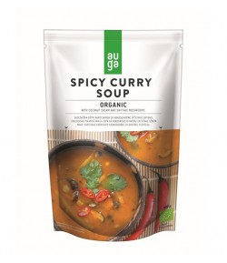 Zupa pikantne curry z kremem kokosowym i grzybami shiitake BIO - AUGA 400 g