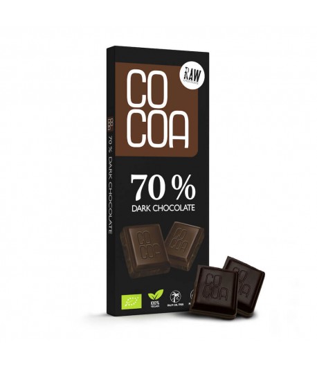 Czekolada surowa gorzka 70% - KLASYCZNA BIO - COCOA 40 g