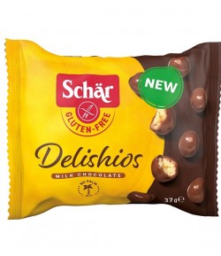 Delishios - bezglutenowe chrupiące kulki w czekoladzie - SCHAR 37 g