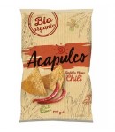 Nachosy o smaku chili BIO - Acapulco 125 g