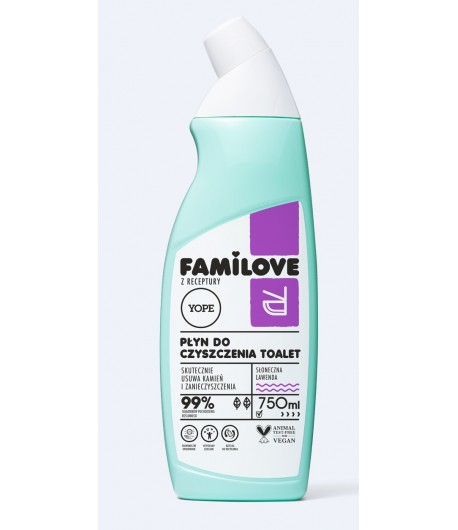 FAMILOVE - żel do czyszczenia toalet Słoneczna lawenda - YOPE 750 ml