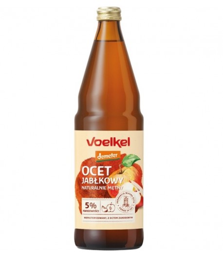 Ocet JABŁKOWY naturalnie mętny DEMETER BIO - VOELKEL 750 ml