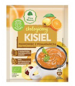 Kisiel - Pigwowiec z Pomarańczą BIO - bezglutenowy - Dary Natury 30 g