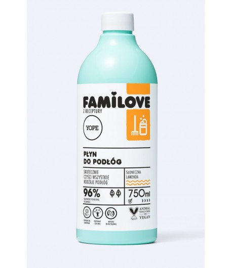 Słoneczna lawenda Płyn do podłóg FAMILOVE - YOPE 750 ml