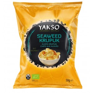 Prażynki z Algami WAKAME (KRUPUK) BIO - YAKSO 50 g