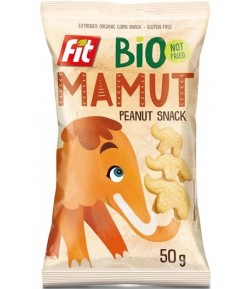 MAMUT Chrupki kukurydziane o smaku orzechowym bezglutenowe BIO - Bio Mamut 50 g