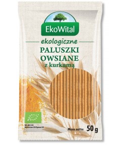 Paluszki owsiane z kurkumą BIO - EkoWital 50 g