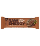 Baton RAW ENERGY z ziarnami kakaowca bezglutenowy - bombus 50 g