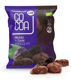 Śliwki kalifornijskie w ciemnej czekoladzie BIO - COCOA 70 g