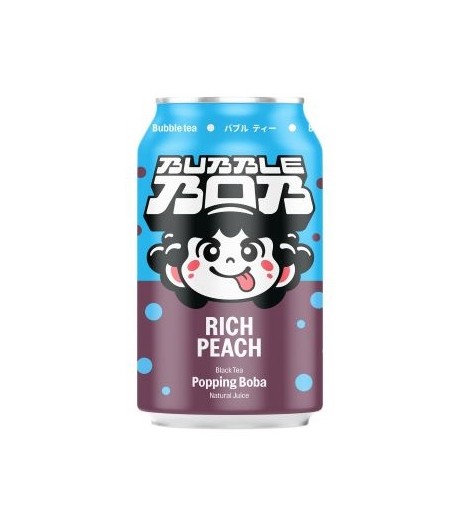 Popping Bubble Tea Brzoskwinia - BUBBLE BOB 330 ml