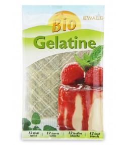 Żelatyna w listkach (12 listków) BIO - EWALD 20 g