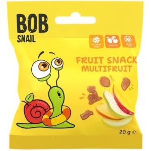 Żelki wieloowocowe bez żelatyny bezglutenowe - BOB SNAIL 20 g