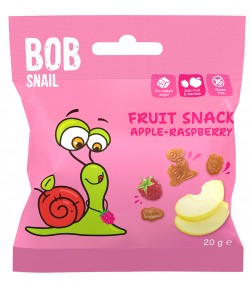 Żelki Jabłko - Malina bez żelatyny bezglutenowe - BOB SNAIL 20 g