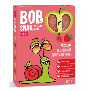 60g Przekąska Jabłkowo - Truskawkowa bez dodatku cukru bezglutenowa - BOB SNAIL 60 g