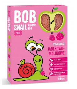 60g Przekąska Jabłkowo - Malinowa bez dodatku cukru bezglutenowa - BOB SNAIL 30 g