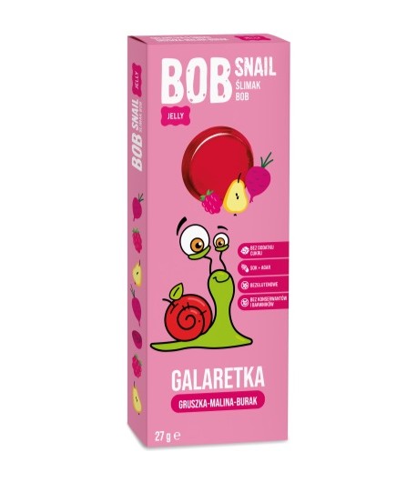 Galaretka gruszka - malina - burak - BOB SNAIL 27 g