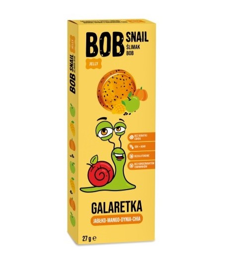Galaretka jabłko - mango - dynia - BOB SNAIL 27 g