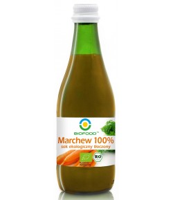 Sok z marchwi NFC bezglutenowy BIO - BIOFOOD 300 ml