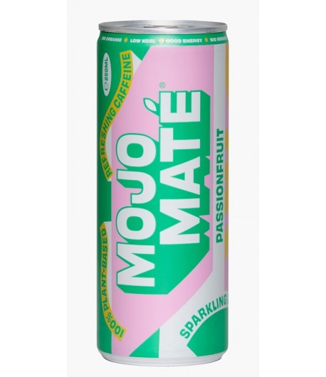 Napój gazowany z Marakują i Yerba Mate BIO - MOJO MATE 250 ml