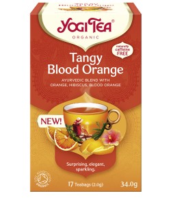 TANGY BLOOD ORANGE Orzeźwiająca czerwona pomarańcza BIO - YOGI TEA®