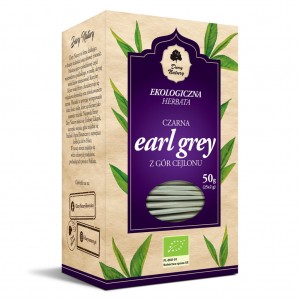 Herbata czarna EARL GREY  z gór Cejlonu BIO (25x2g) - Dary Natury 50 g