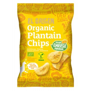 Chipsy z Platana o smaku sera, wegańskie bezglutenowe BIO - EL ORIGEN 80 g
