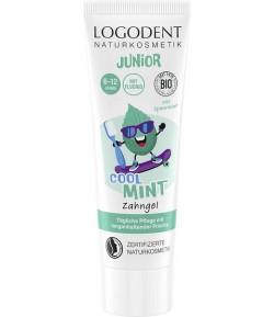 COOL MINT LOGODENT JUNIOR Żel do zębów dla dzieci 6-12 z fluorem - Logona 75 ml