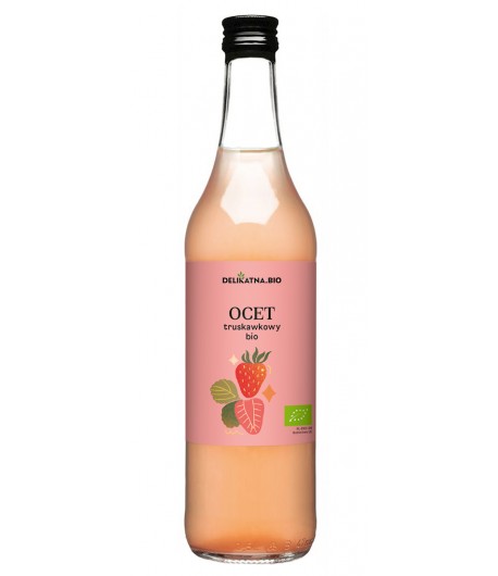Ocet Truskawkowy BIO - DELIKATNA 500 ml