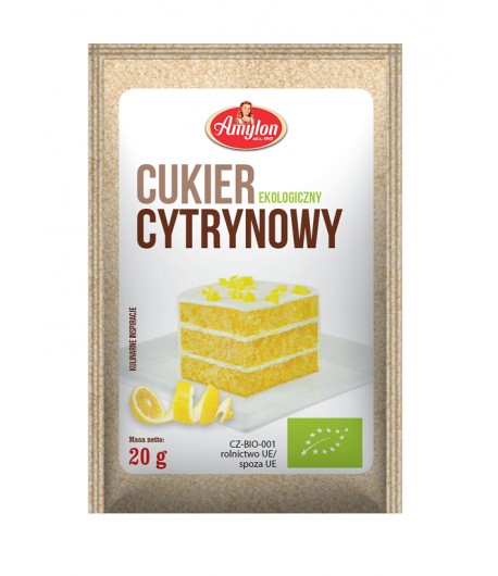 Cukier Cytrynowy trzcinowy BIO - AMYLON 20 g