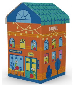 ZESTAW ŚWIĄTECZNY SNAIL CITY - przekąski owocowe bez dodatku cukrów bezglut. z grą i zabawką - BOB SNAIL 384 g