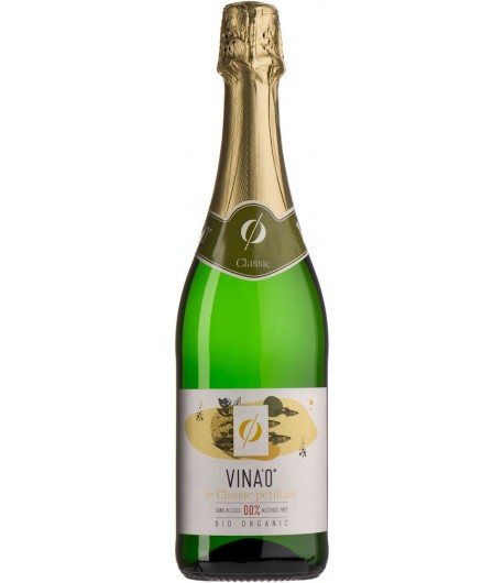 Wino bezalkoholowe LE CLASSIC PETILLANT Białe półwytrawne musujące BIO - VINA0 750 ml