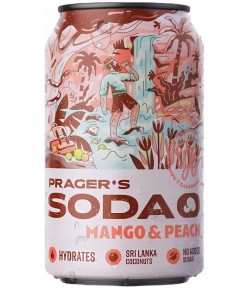 Napój SODA mango & brzoskwinia - PRAGER'S 330 ml
