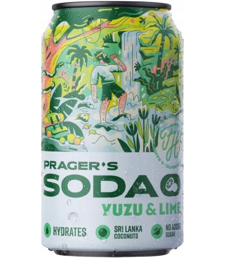 Napój SODA yuzu & lime - PRAGER'S 330 ml