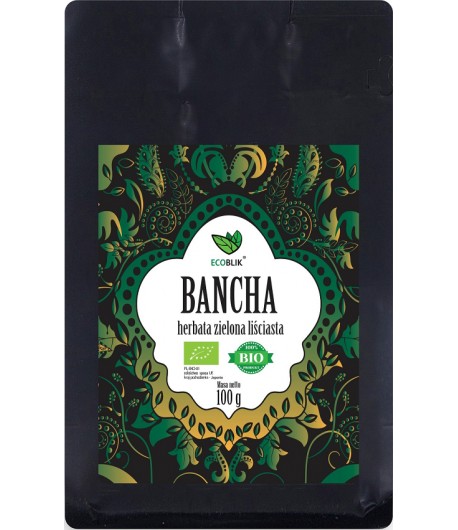 BANCHA Herbata zielona BIO  - ECOBLIK 100 g