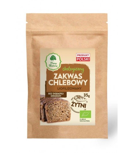 Zakwas chlebowy żytni liofilizowany BIO - DARY NATURY 35 g