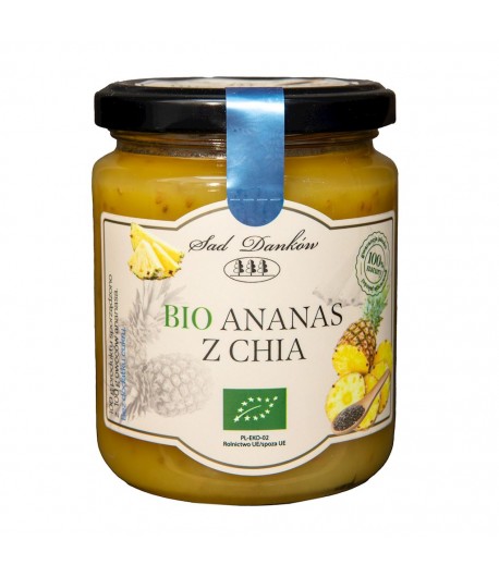 Ananas z Chia bez dodatku cukrów BIO - SAD DANKÓW 250 g