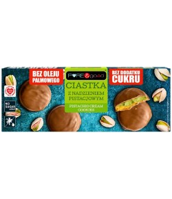 Ciasta z nadzieniem pistacjowym w czekoladzie mlecznej bez dodatku cukrów - PURE&GOOD 96 g