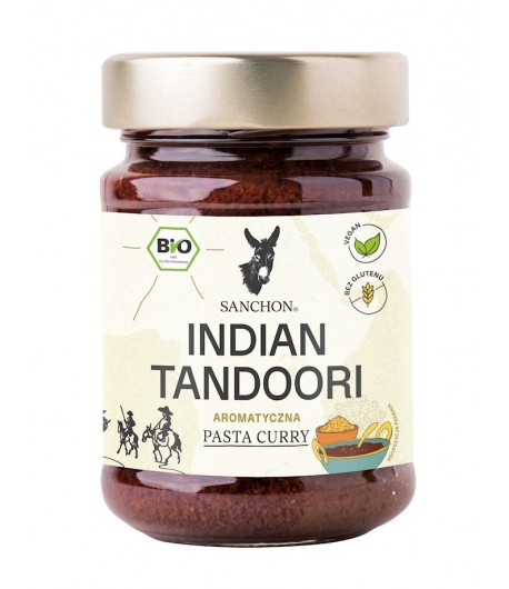 Pasta CURRY INDIAN TANDOORI bezglutenowa BIO - SANCHON 190 g