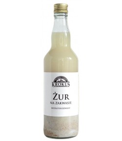 Żur na zakwasie niepasteryzowany - KROKUS 500 ml