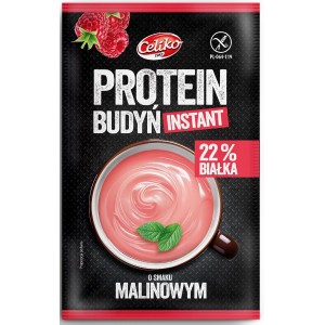 Budyń proteinowy instant o smaku Malinowym bezglutenowy - CELIKO 40 g