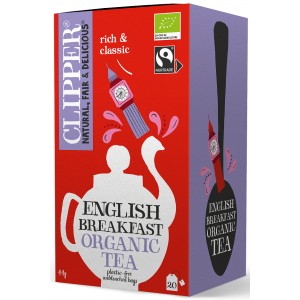 HERBATA CZARNA ENGLISH BREAKFAST FAIR TRADE BIO (20 x 2,2 g) - CLIPPER 44 g