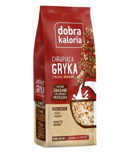 Chrupiąca gryka z melasą i migdałami - dobra kaloria 100 g