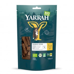 Przysmak - pałeczki dla pasa z kurczakiem i spiruliną BIO - YARRAH 150 g