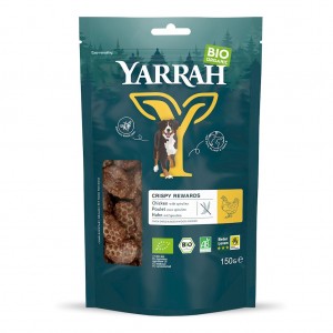 Przysmak - kąski dla pasa z kurczakiem i spiruliną BIO - YARRAH 150 g