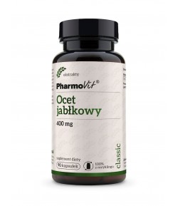 Ocet jabłkowy 400 mg bezglutenowy - PHARMOVIT 90 kapsułek