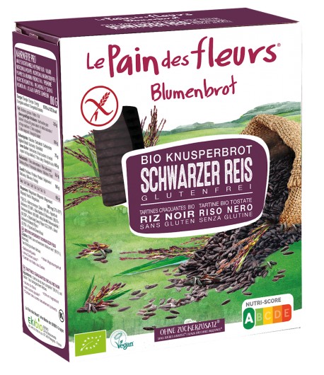 Pieczywo chrupkie Czarny Ryż bezglutenowe BIO -  LE PAIN DES FLEURS 150 g